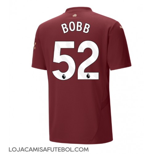 Camisa de Futebol Manchester City Oscar Bobb #52 Equipamento Alternativo 2024-25 Manga Curta